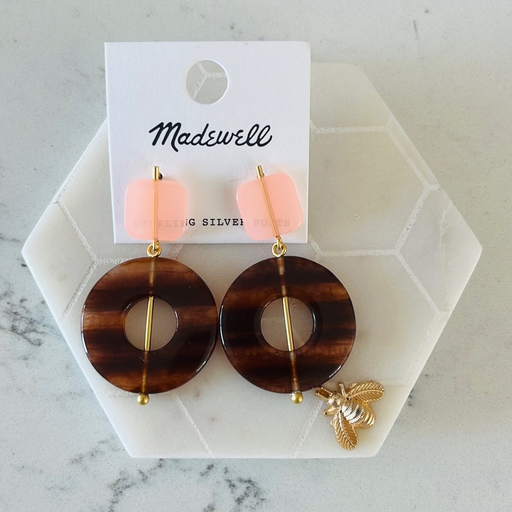 Madewell Linked Shapes Statement Earrings